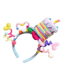 Versatile Celebration Headband with Star Headpieces Headwear for Birthday Outfit