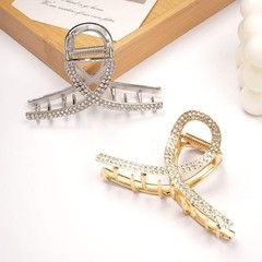 2 Pcs Medium Rhinestone Claw Clips For Women, 5 Count (Pack of 1), Style 1