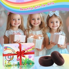 Extra Small Hair Bun Maker for Kids (2 Inch), 6 PCS 1 Count (Pack of 6)