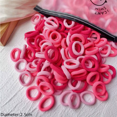 50Pcs Black Elastic Hair Band Leagues Ties Colets Scrunchies Springs Gum Accesso