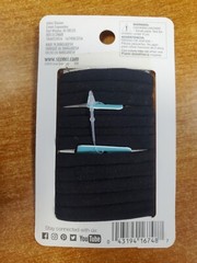 5 Packs of 12: Scunci Hair Bands, Super Soft, Flat Design, Black (7487) R7P7a