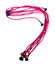 Handmade Multicolor Pom-Pom Thread Hair String