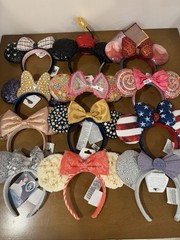 Disney Park 15+ Styles Sequin Minnie Mouse Ears Headbands Mickey Ears Headband