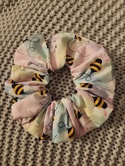 Handmade Hair Scrunchie Easter Bunny Bee 🐝 theme