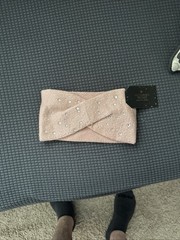 Victorias Secret headwrap/headband BRAND NEW blush Pink rhinestone studded