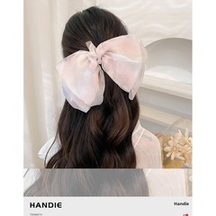 For Women Daily Wear Mesh Bow Hair Clip Handmade Hairpin All-day Comfort