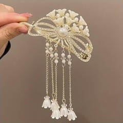 Elegant Hair Claw Clip Rhinestone Hair Barrette for Women Girls Pack of 1