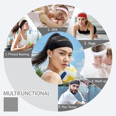 Headbands for Women Non Slip, 9Pcs Soft Elastic Hair Bands for Women’s Hair
