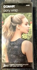 CONAIR 55882 PONY PONYTAIL WRAP TOOL USES YOUR OWN HAIR EASY INSTRUCTIONS