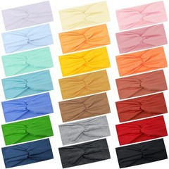 21 Pieces Twist Headbands for Non-Slip Twisted Turban Stretchy Elastic Colorf…