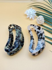 2PCS Hair Claw Tortoiseshell Clip for Women, 1 Count (Pack of 2), W+B01