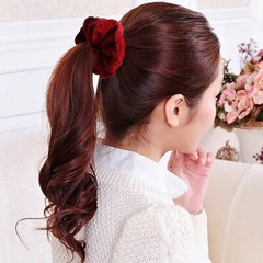 5-100 X Velvet Hair Elastics Women Girl Hair Scrunchies Hair Bands Hair Ties Lot