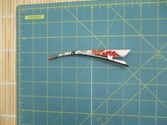 Girls Kimono Fabric Hair Clip, Long Upcycled 130mm Metal Hair Accessory