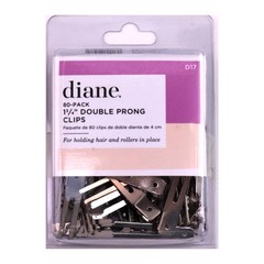 Diane 1.75″ Double Prong Hair Clips – Rustproof Aluminum, Reusable, 80 Pack