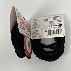 Scunci Hair Elastics Bands Black No Damage Stretch All Hair Types 10 Pc Lot of 2