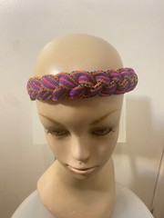 Braided strap headband Guatemalan cotton Colorful Tribal Elastic Women Child AH