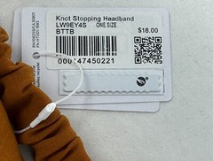 Lululemon Athletic Knot Stoping Headband Running Workout Butter Nut Brown NWT