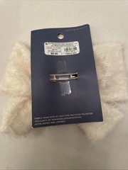 3 Universal Thread Barrettes Hair Bow Clip Silver Blue Cream Lot Of 3 New