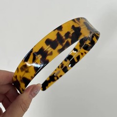 Print Acetate Women Wide Blond Havana Color Match Fashion Hair Headband
