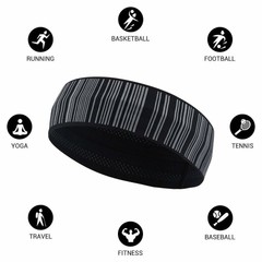 1/2 PCS Women Workout Headband Yoga Sports Head Wrap Hair Band Elastic Sweatband
