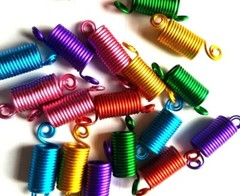 24PC Hair Coil Dreadlocks Braiding Beads Multi Color (Spring Braid)