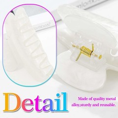 Fashey Acrylic Claw Clip Cute 1 Count (Pack of 3), light green+pink+beige