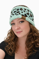 C.C Leopard Fuzzy Lining Headwrap – CC is out of Business – LIMITED QUANTITY