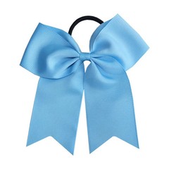 Cheer Bow Hair Bands 6 Inch Large Ponytail Ribbon Girls Headwear 2PCS Set