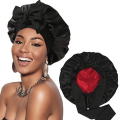 Double-Layer Reversible Bonnet Silk-Like Adjustable Sun Protection