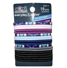 SCUNCI ●EVERYDAY & ACTIVE● (18 PCS) •Count ELASTICS *No Damage. Now In Prints!