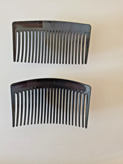set pack 7 all Black plastic 3″& 2.5″long hair accessory side comb french twist