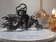 Beautiful Metal Black Dragon Hair Claw Clip