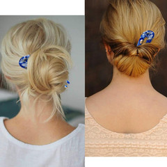 French Hair Forks Tortoise Shell U Shape Updo Hair Pins Clips for Thin Thick Hai