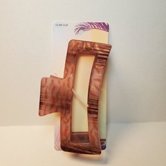 Scunci Claw Clip 1-Piece Large 5 Inch Pink Gold Brown Hair Accessory Conair