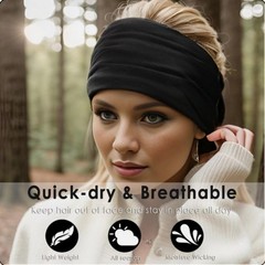 Men Women Sweatband Head Band Elastic Absorbing Headband Sports Fitness Headwear