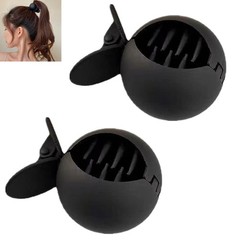 Pony Tail Clip 2 Pack Creative Fish Claw Korean Style Nonslip Hair Clamp Women