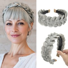 Hair Wide Braided Headbands Hair Piece for Women Synthetic Hair Braid Hairband