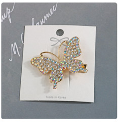 Social BUTTERFLY🦋 Fashion Jewelry IRIDESCENT 🦋 Alligator HAIR CLIP 🔥 NWT