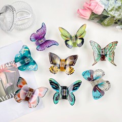 Acrylic Butterfly Hair Claw Trendy Hair Clips Hair Barrettes Hairpin Headw