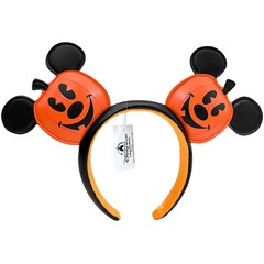 Disney` Parks Pumpkin Headband Jack O’ Lantern Minnie Ears Mickey Mouse NWT Cute