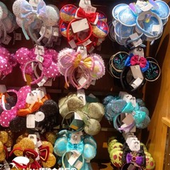 218+ Styles Disney Parks Headband Loungefly Magical Bow Sequin Minnie Ears NWT