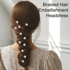 30Pcs Pearl Hair Clips Slide Bridal Accessory Geometric Snap Hairpins Barrette
