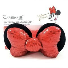 The Creme Shop x Disney Minnie “Ruby Glitz” Sequin Plush 3D Teddy Spa Headband