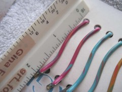 Goody Covergirl Epoxy Metal Wavy Bobby Slide Hair Pins Bobbies Pink Yellow Blue