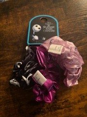 Nightmare Before Christmas 3ct Scrunchie Set NEW