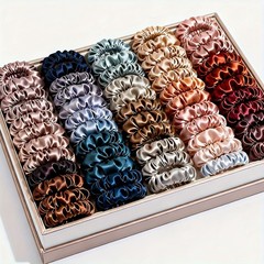 20Pcs Satin Scrunchies Women Hair Ties Elastic Hair Accessories for Daily Party
