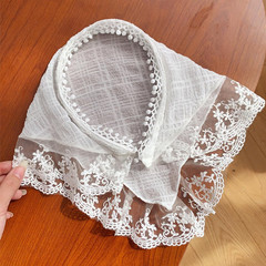 2 PACK Hair Scarf Headband for Women, Lace Hair Bandana, Non-Slip Hair Soft Head