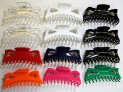 LOT OF 2,6 -5 1/2″ WOMEN PLASTIC HAIR CLAWS HAIR CLIPS,HAIR ACCESSORY-HC130