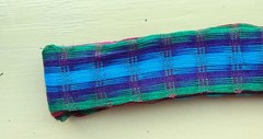 HEADBAND Burgundy Multicolor Guatemala Hand Made Cotton Head Band Colorful #HH