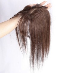 2.75″x4.7″Natural Front 100% Real Human Hair Topper/Partial Wig Clip in 14″